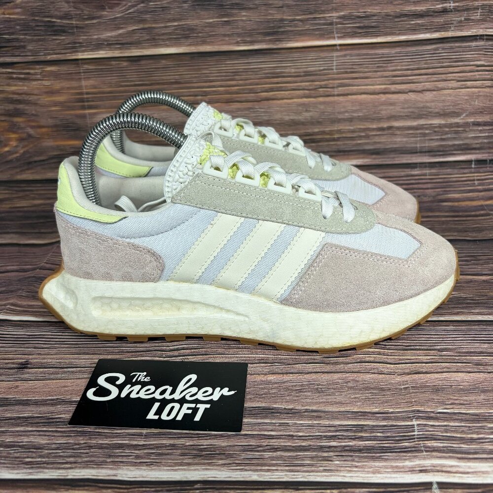 Adidas Retropy‎ E5 Women's White Almost Pink Athletic Shoes Size 7.5
